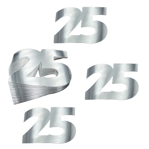 25x zahlen konfetti - konfetti, xxl