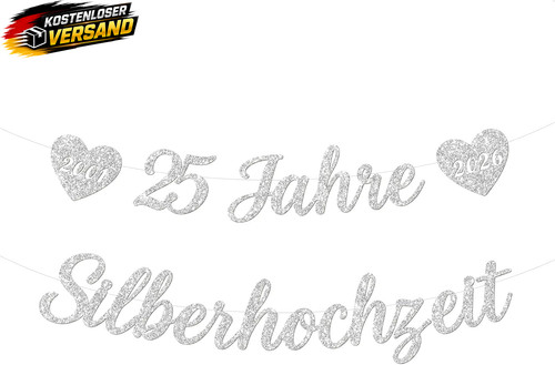 Silberhochzeit girlande - girlande, 25
