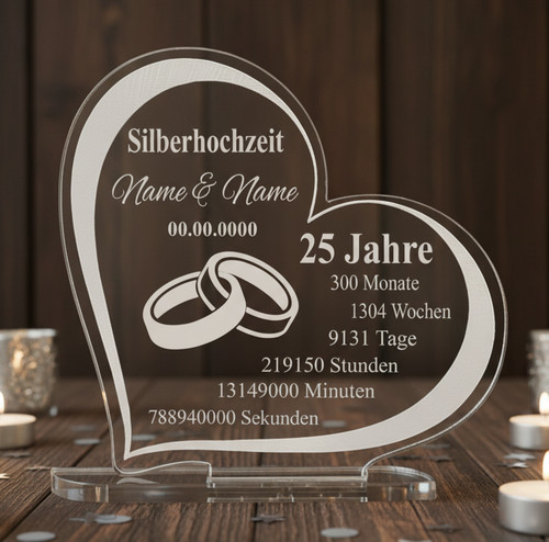 Geschenk silberhochzeit - geschenk,