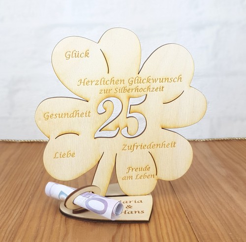 Geldgeschenk kleeblatt zur - geldgeschenk,