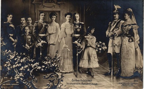 Old postcard silver wedding - , in