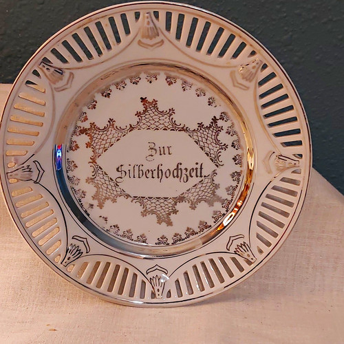 Porcelain decorative plate - porcelain,
