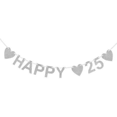 Happy girlande silber - happy, 25